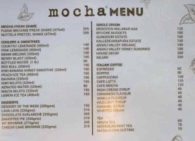 Mocha Gandhinagar menu