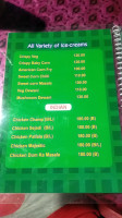 The New Green Chilly menu