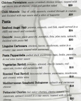 Roma Sparita Hocking menu