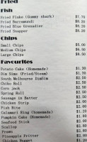 Middle Park Fish Chips menu