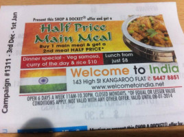 Welcome To India food