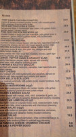Graziers Steakhouse menu