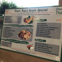 Cham Thai Enfield menu