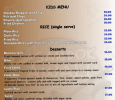Sandok Kawali menu