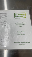 Tasman Takeout menu