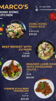 Tida Thai menu