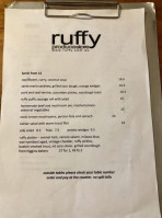 Ruffy Produce Store menu