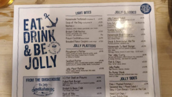 The Jolly Sailors menu
