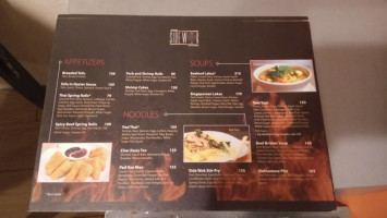 Asian Sidewok Kitchen menu