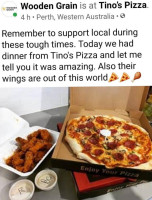 Tino's Pizza food