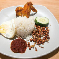 Nasi Lemak Ayam Taliwang inside