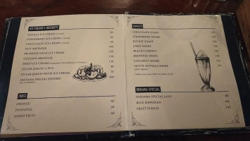 Indiana And Cafe Best Cafe Veg menu
