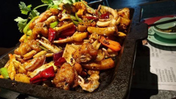 Tàn Shě·tàn Huǒ Gàn Guō Xīn Táng Diàn food