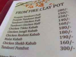 Goa Darbar menu