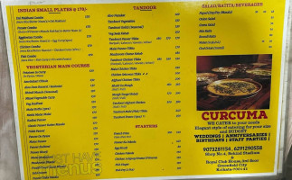 Curcuma menu