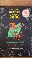 The Basil Cafe menu