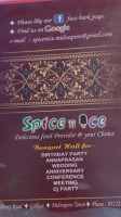 Spice 'n ' Ice menu