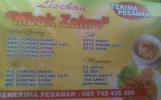 Zahro Juice Sop Buah, Warung Lesehan Mbak Zahro food