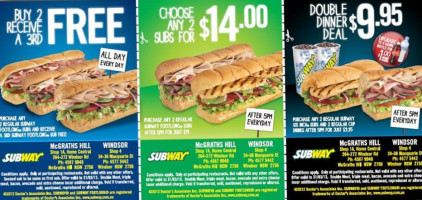 Subway Australia food