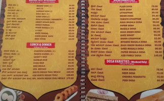 Adyar Ananda Bhavan A2b menu