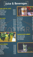 Zaatar Palace menu