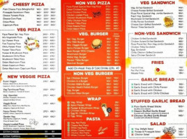 New Pizza Planet menu