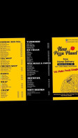 New Pizza Planet menu