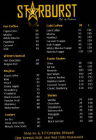 Starburst Cafe menu