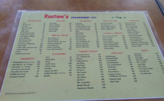 Rustom's Strawberry Inn menu