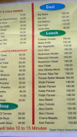 Pandit Bhojnalaya menu