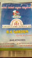 R.k. Garden Family menu