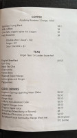 Cafe Anonymous menu