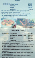 Carrum Downs Thai Take Away menu