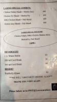 Lazeez Arabian Mandi Shawarma menu