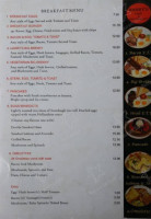 Harry's Cafe menu