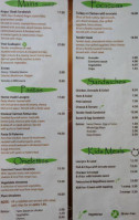 Peppercorn Cafe menu