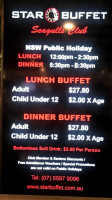 Star Buffet Tweed Heads Seagulls food