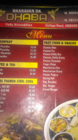 Bharawan Da Dhaba menu