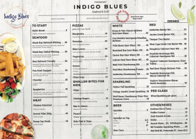 Indigo Blues menu
