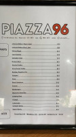 Piazza 96 menu