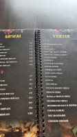 The Marinated menu