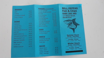 Bell Peppa's menu