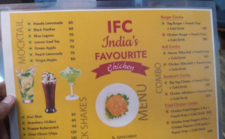 Ifc India's Favourite Chicken menu