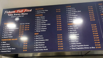 Faheem Fast Food Strathfield menu