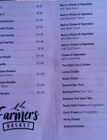 Farmer's Basket Cafe menu