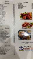 Kumars Kitchen menu