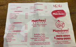 Muncheez The Food Place Fastfood menu