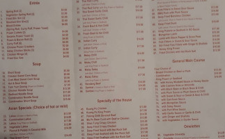 Lao's Asian Cuisine menu