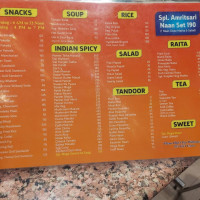 Moga Tourist Dhaba menu