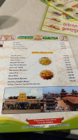 Nandi Grand Tirupati Highway menu